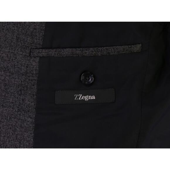 Richard James Gray/Black Tic Woven 2-Btn Slim Fit Wool Suit 36S - Picture 8 of 10